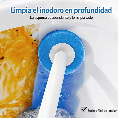Heroza™ limpia el inodoro en profundidad