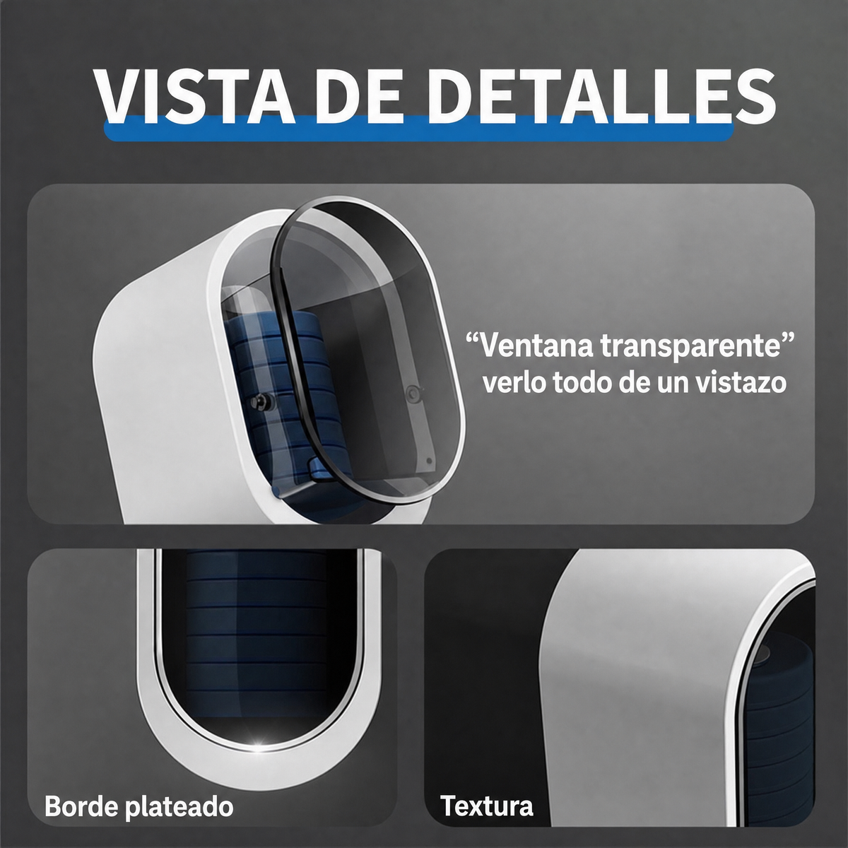 Heroza™ vista de detalles ventana transparente